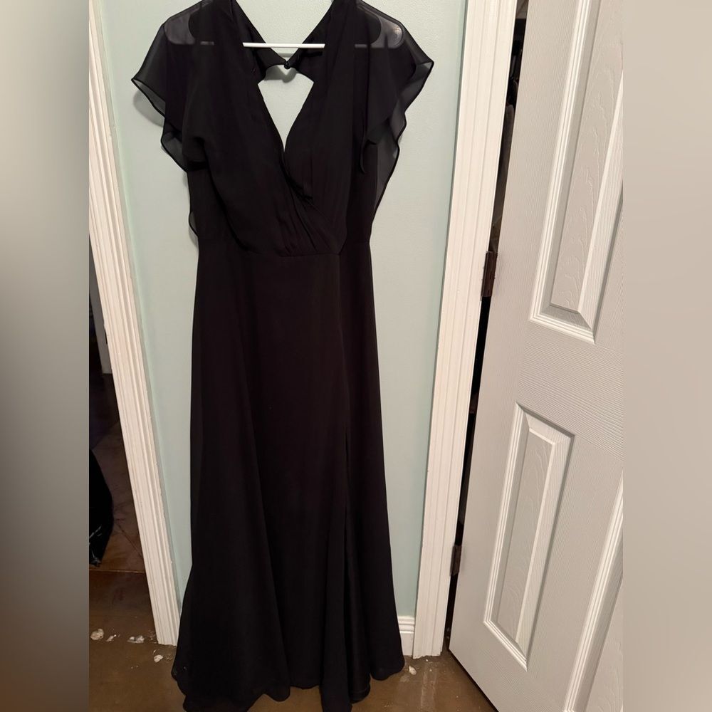 Azazie Black Wedding Dress - Picture 3 of 12